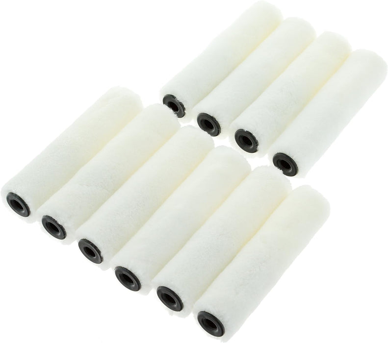 Coral Mini Mohair Roller Covers with a Velour Sleeve Fabric 4" inch Sets - Suitable for All Paints