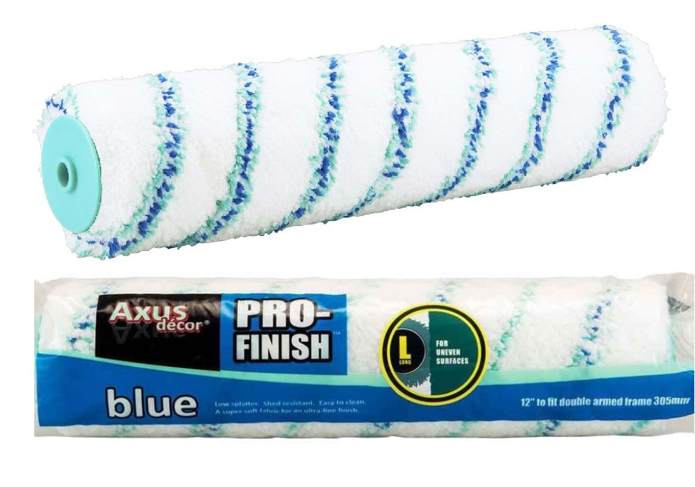 Axus Decor Blue Pro Finish Roller Sleeve Medium Pile 12" Inch - AXU/RB12M