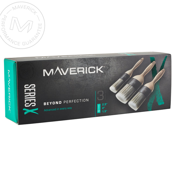 Coral Maverick Series X Paint Brush Set ( 3 Piece Set)