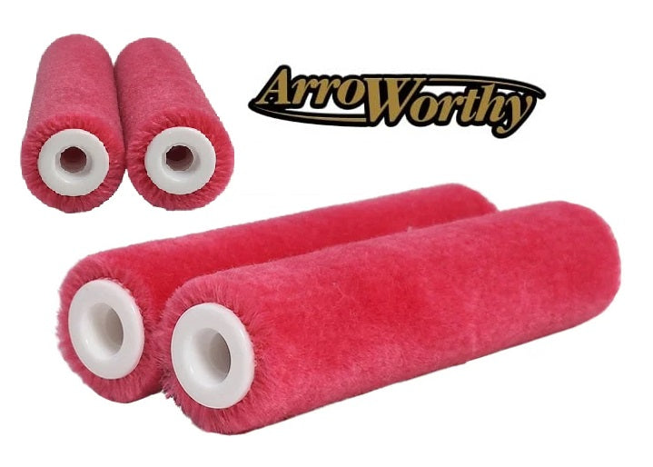 Arroworthy Mohair Velour 4" Inch Roller Sleeves - 3/16in / 5mm NAP (Mighty Mini)