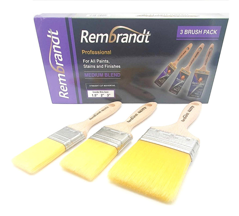 Arroworthy Rembrandt Synthetic Straight Cut Beavertail Paint Brush BoxSet