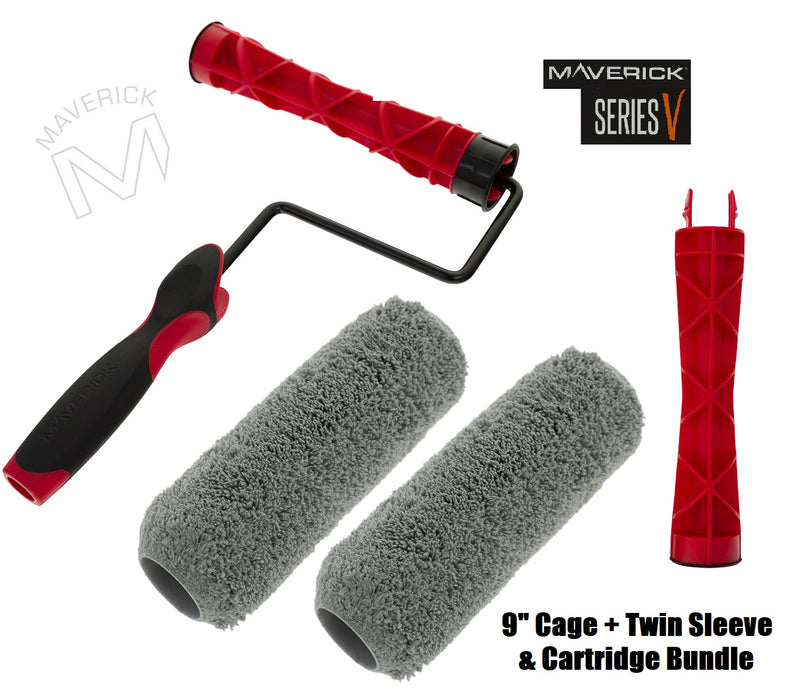 Maverick 9" Inch Roller Cage and Microfibre Sleeve Sets