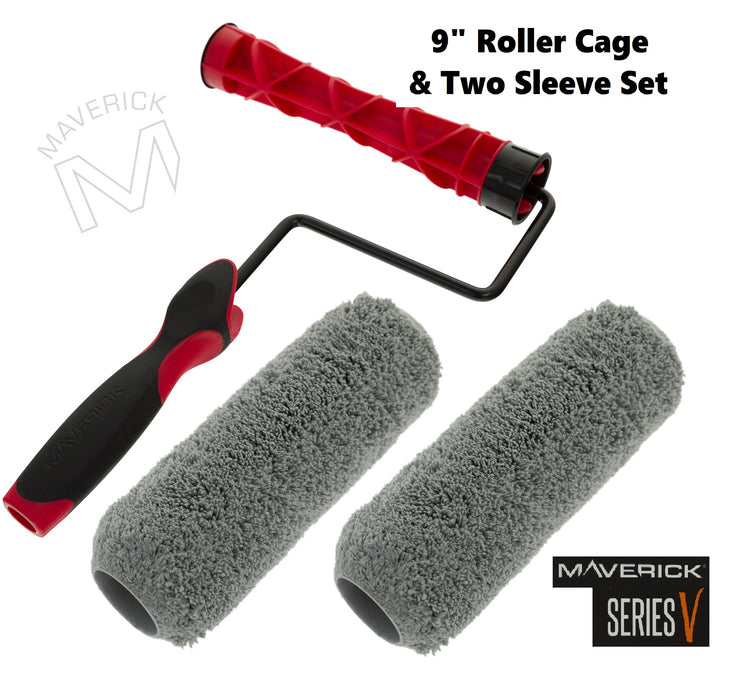 Maverick 9" Inch Roller Cage and Microfibre Sleeve Sets