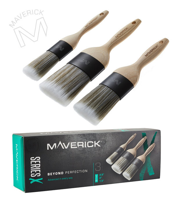 Coral Maverick Series X Paint Brush Set ( 3 Piece Set)