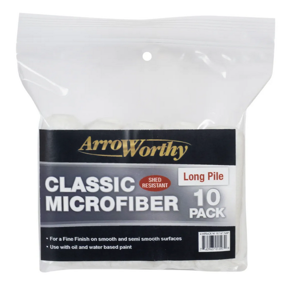 Arroworthy Microfibre Roller Sleeves 4" Inch - 10 Pack