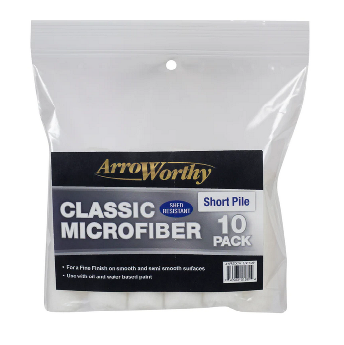 Arroworthy Microfibre Roller Sleeves 4" Inch - 10 Pack