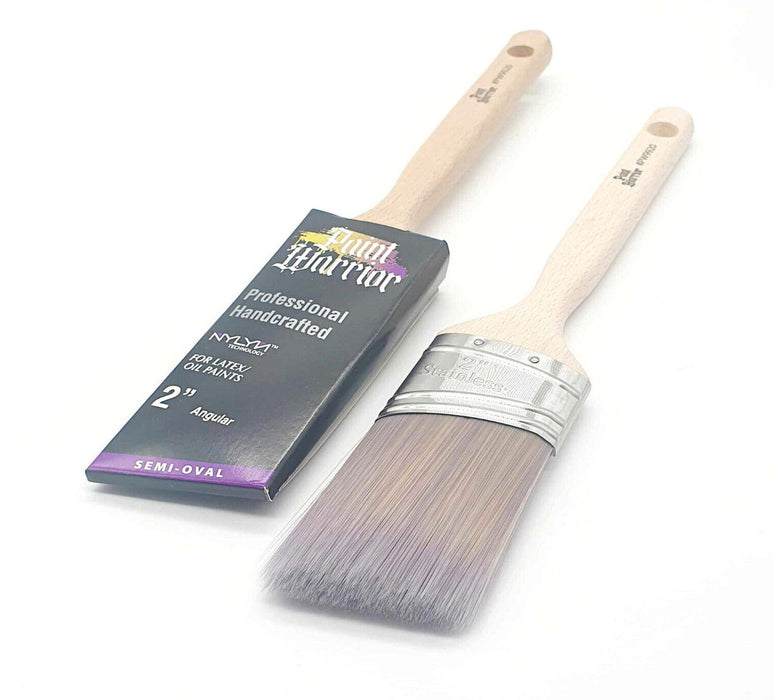 Paint Warrior Semi Oval Angled Cut Brush Set