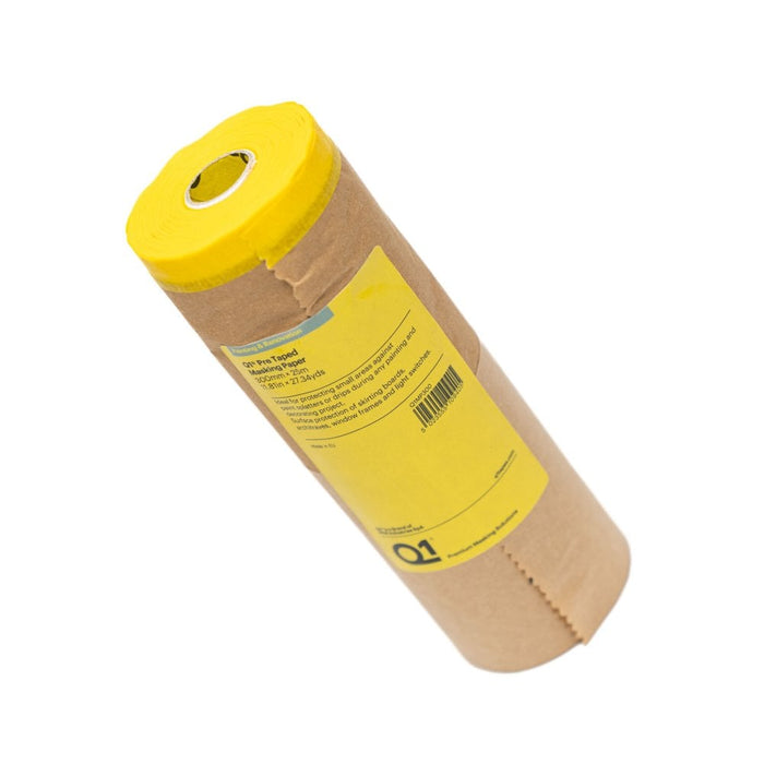 Q1 Pre-Taped Masking Paper- 180mm & 300m Rolls